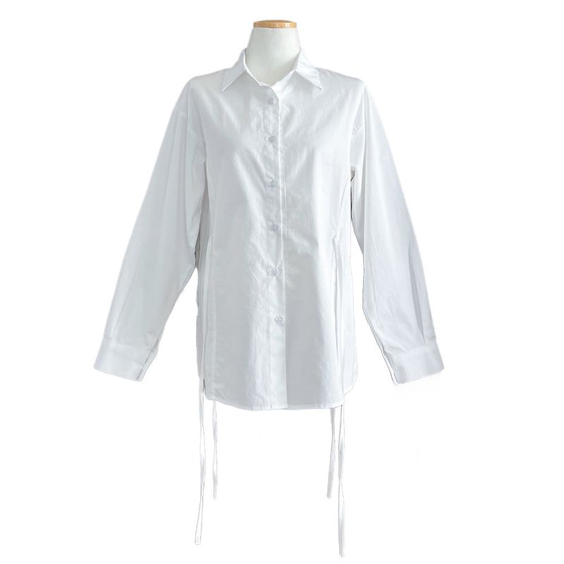 Refine Side Strap Long Sleeve Shirt