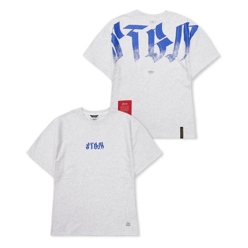 Bold Back Semi-oversized T-shirts Black / White