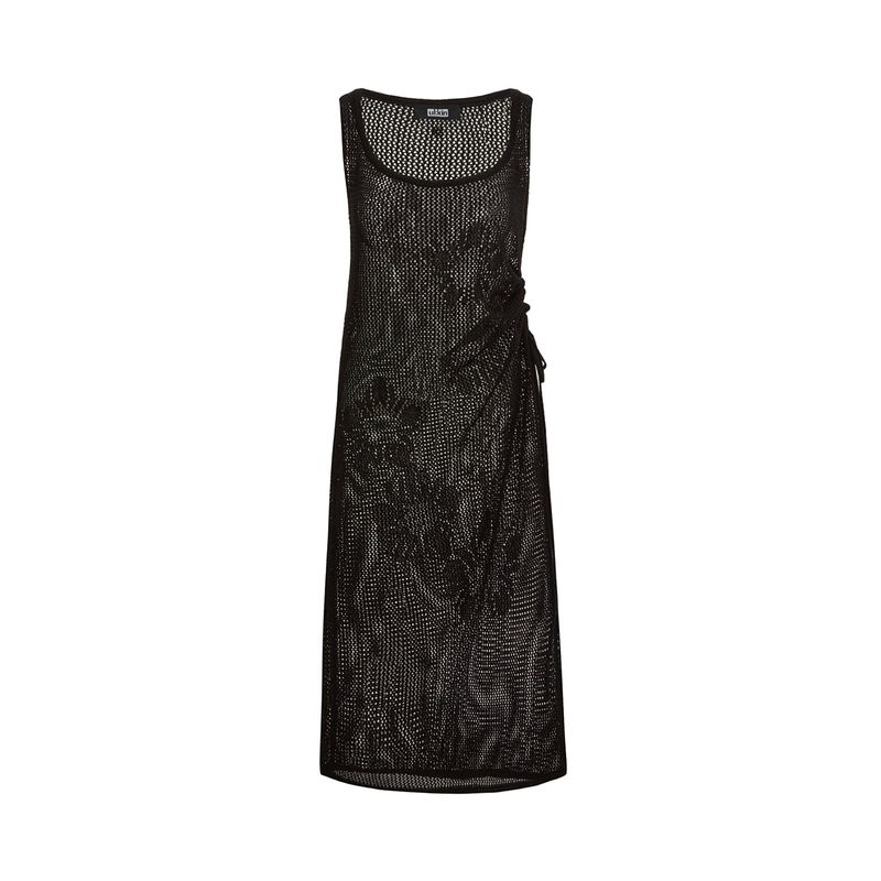 ULKIN（オルキン）の「[24SS LSD COLLECTION] MUGUNG Crochet Knit Layered Dress_Black（Dresses）」