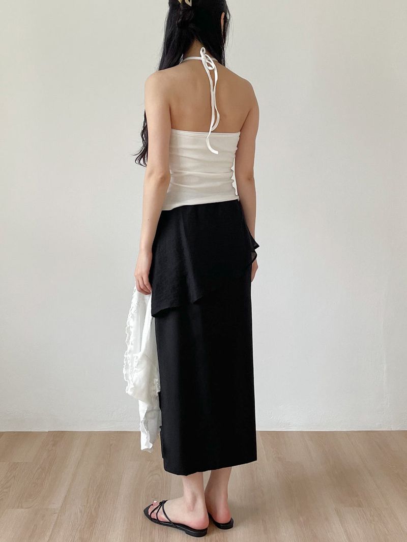 Pound Layered Long Skirt