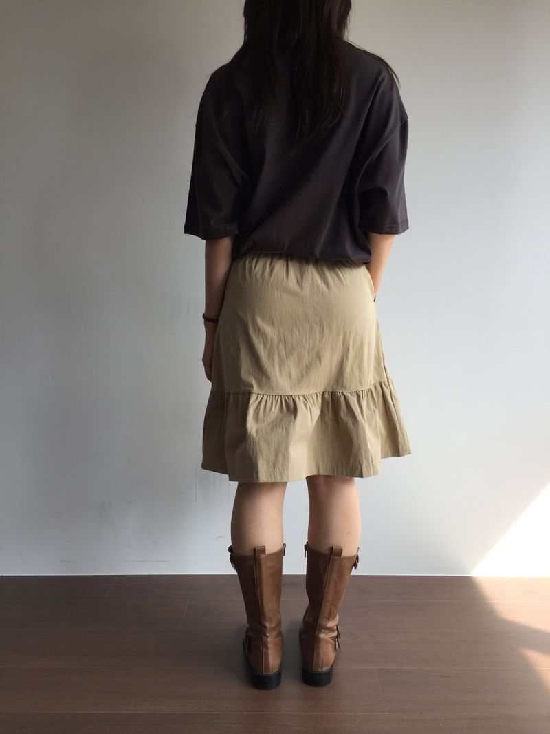 v midi skirt (3color) 