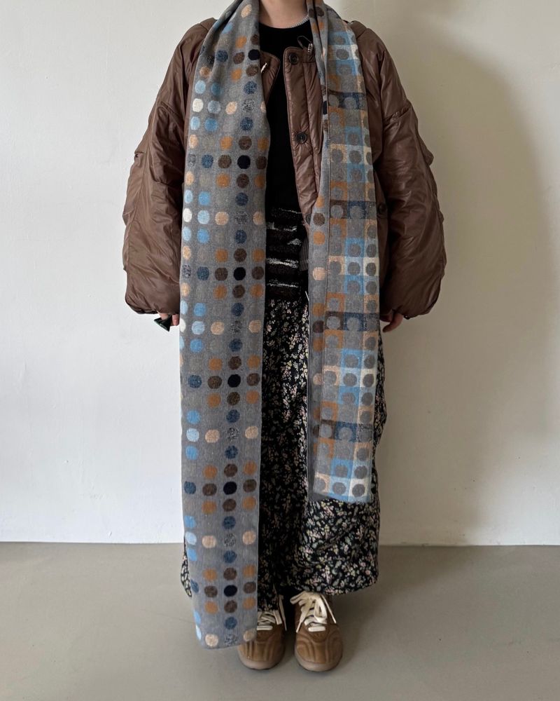 fungus（ファンガス）の「Pixel Dot Check Muffler（Fashion Accessories）」