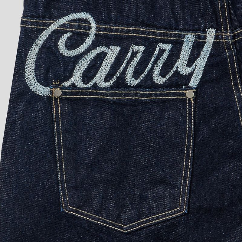 Pellid handle bermuda denim pants -1C