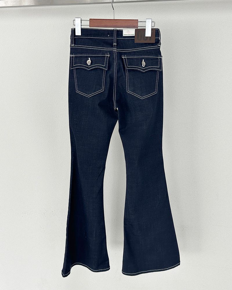 Mark Stitch Raw Bag Bootcut Jeans