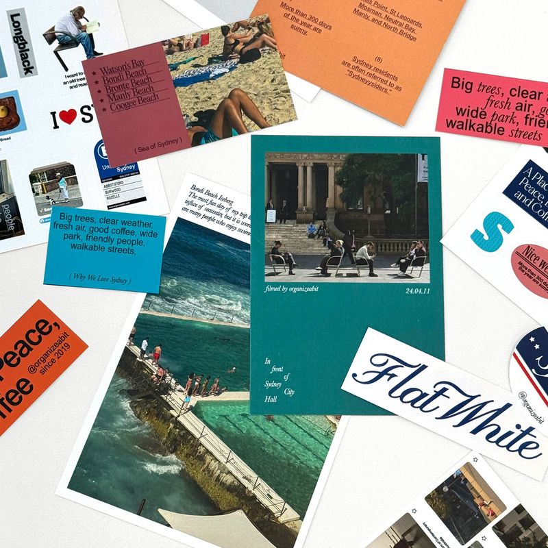 oab sydney pack / scrap sticker set