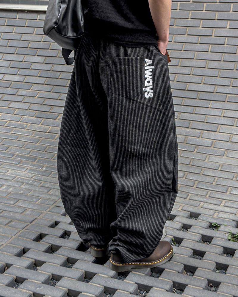 Waze Stripe Curved Denim