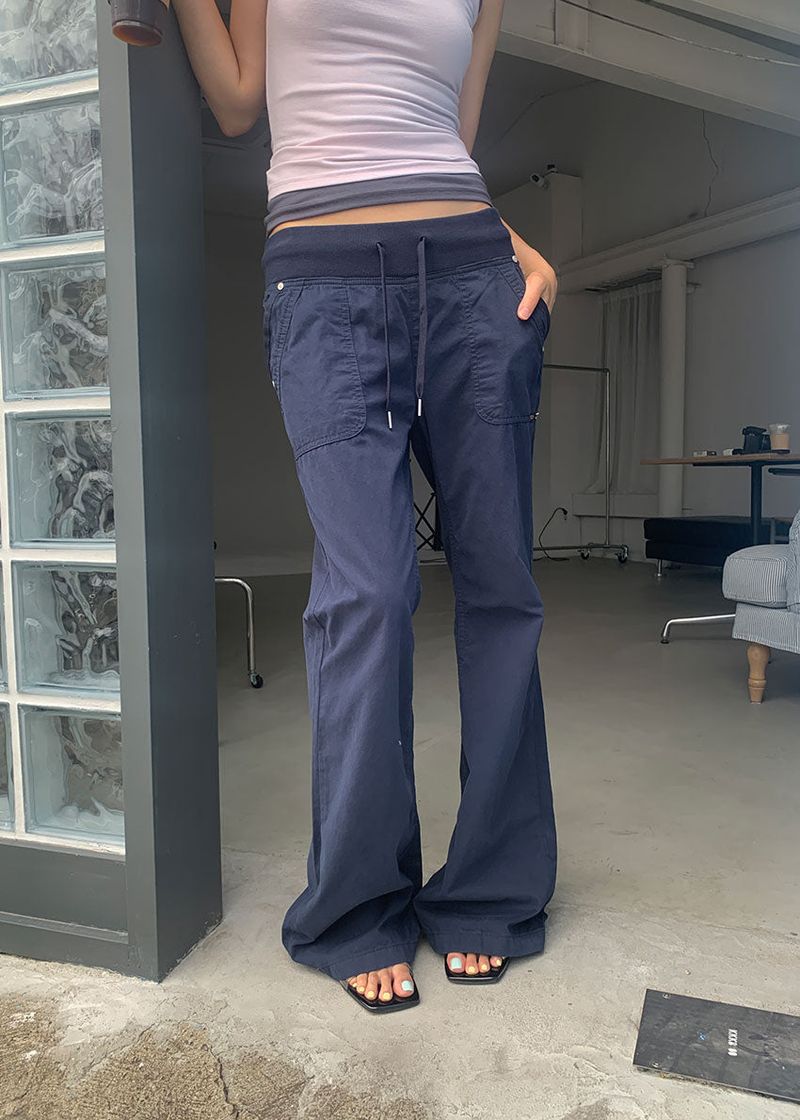 SOFT RIB BOOTS CUT PANTS