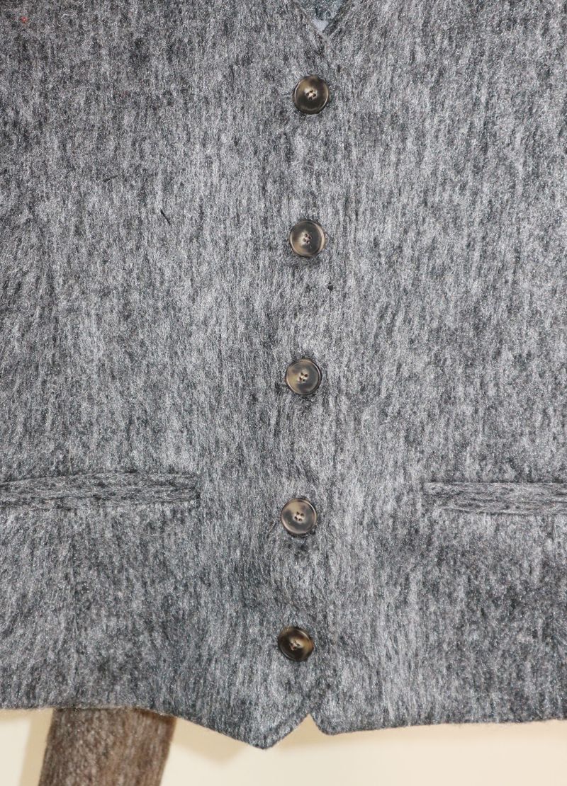 Linda Brush Mohair Crop Long Sleeve Jacket