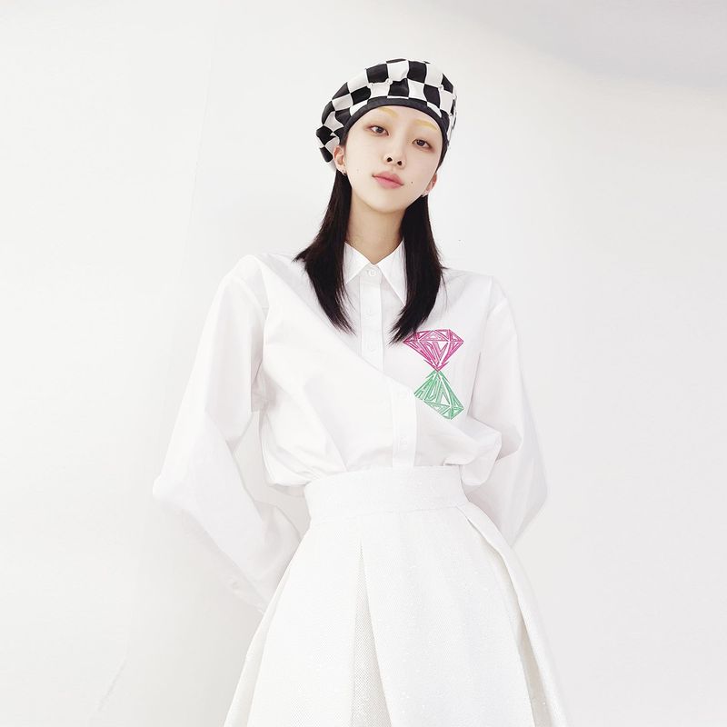 SALT & LIGHT LOGO EMBROIDERY SHIRT _ WHITE