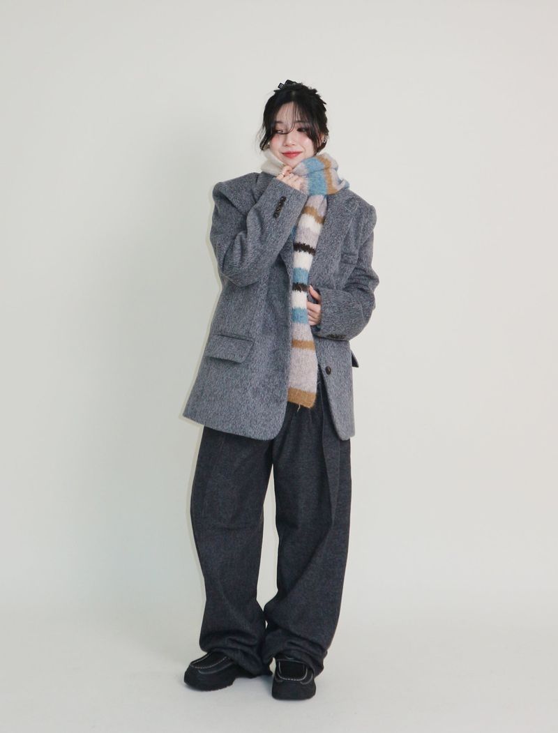 Winter Alpaca Formal Single Jacket (Wool Jacket) (Lining 2 Ounces)