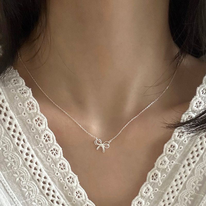 MOSXE（モスクス）の「[92.5silver] Solid ribbon necklace（Accessories）」