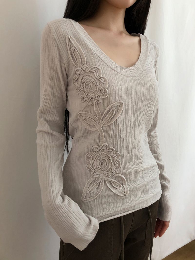 Liam Flower Long-Sleeve T-Shirt