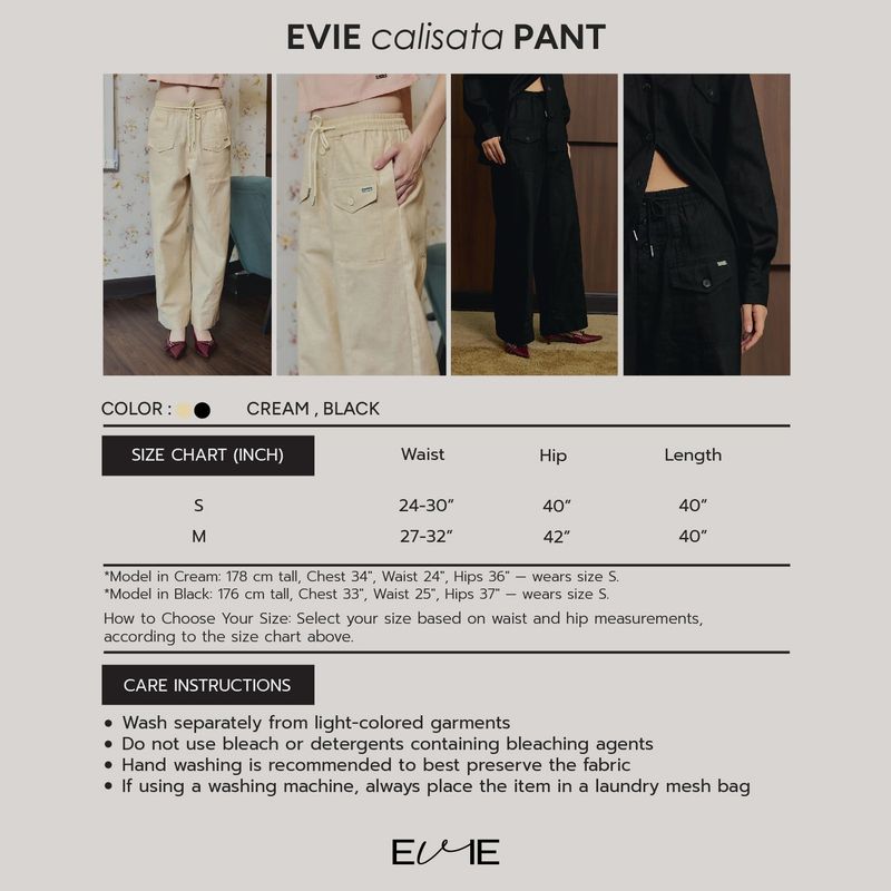 EVIE calista PANT CREAM