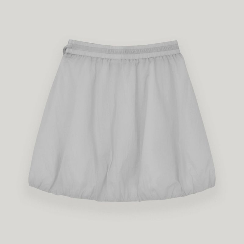 Gray Nylon Pumpkin Skirt
