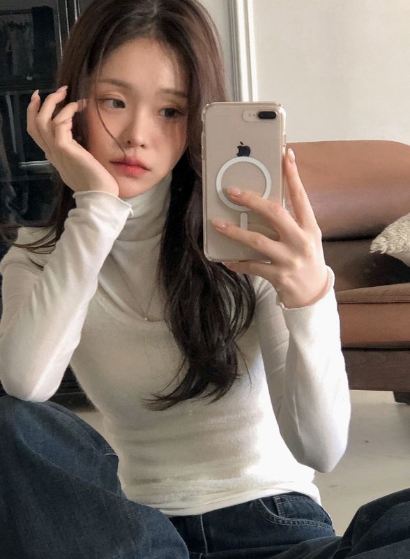 BR Layered Wave Turtle Neck T-shirt (7color)