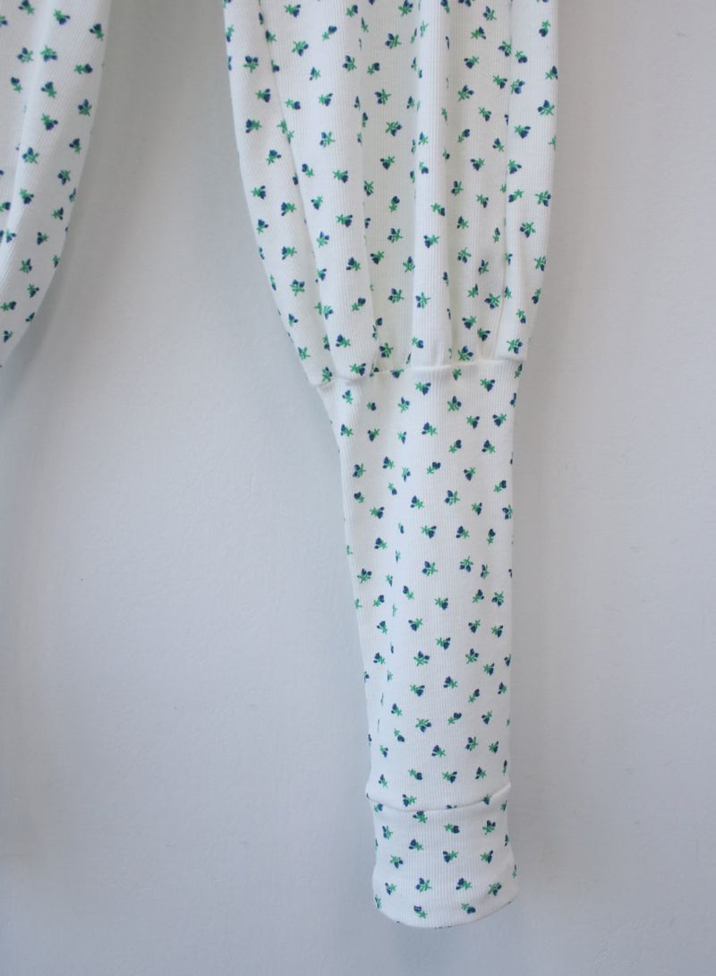 ♡MADE♡ floral leg warmer pants