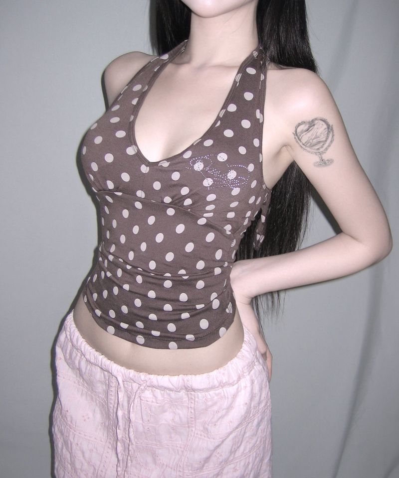 darling dot halter top (7colors)