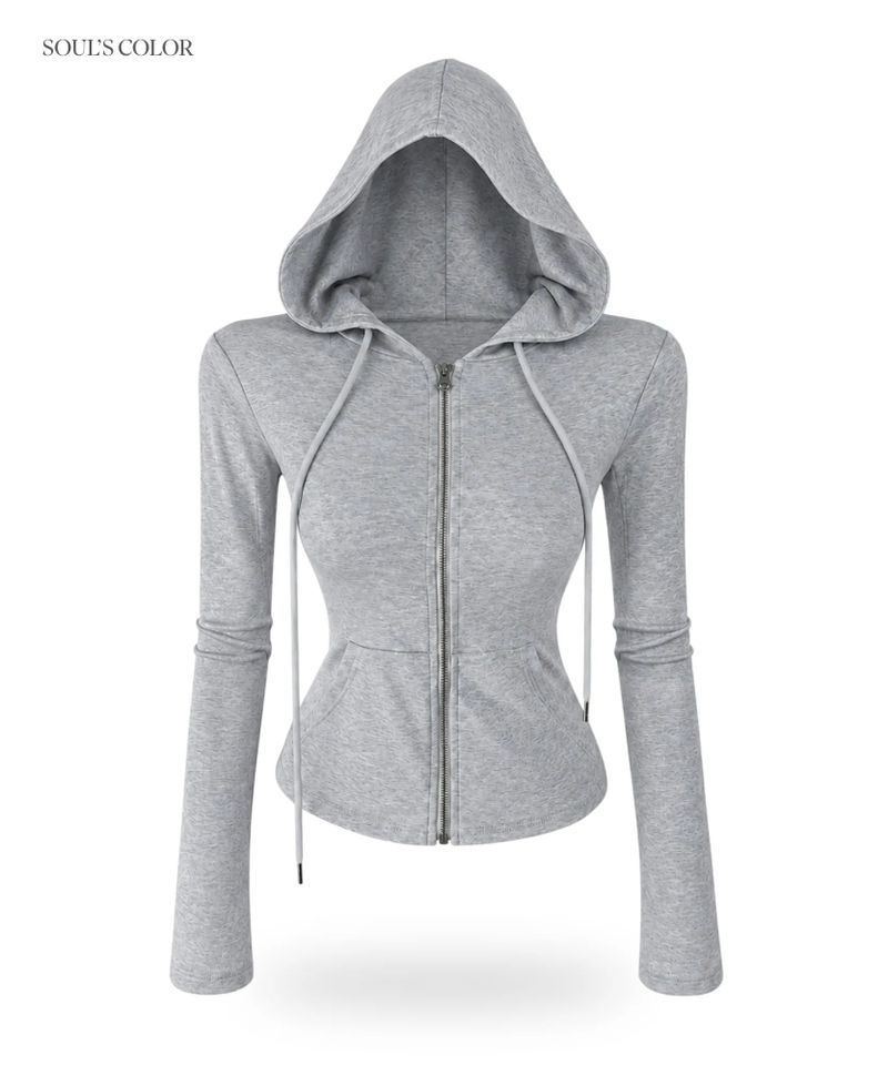 Kylie Slim Zip Hoodie (3color)