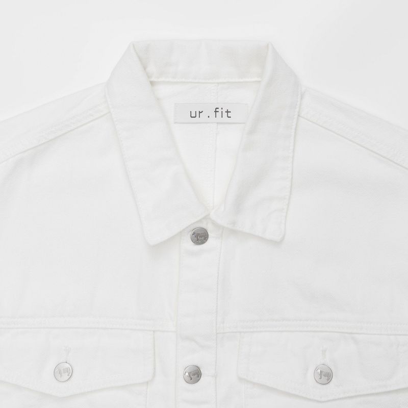 LOOSE FIT WHITE DENIM VEST code 21011