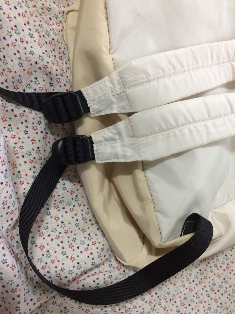 vintage two-tone backpack