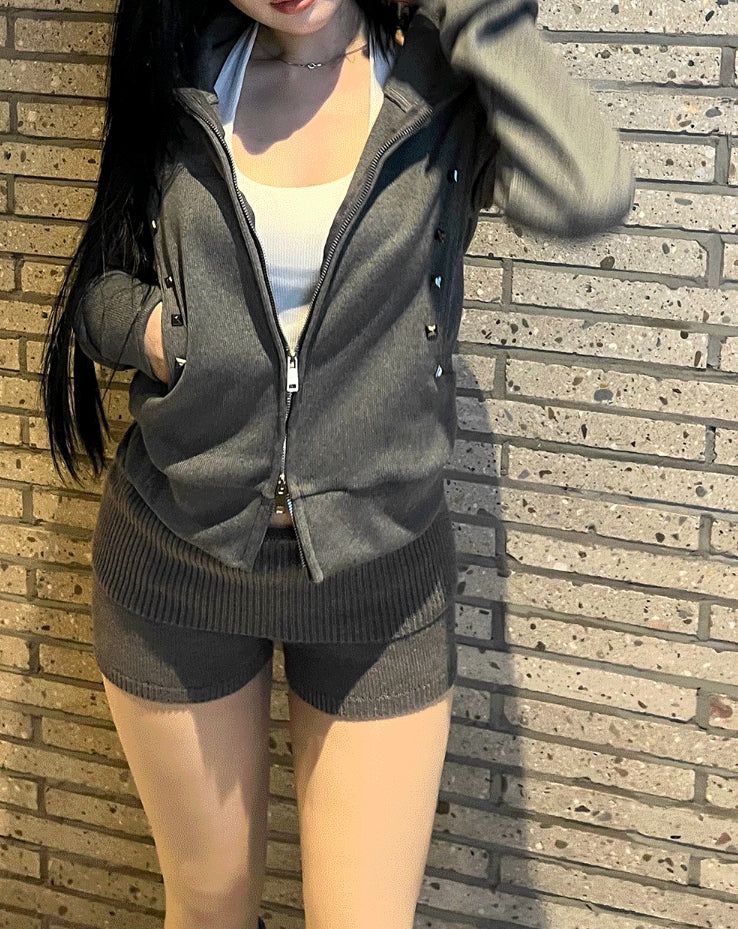 Kitsch knit shorts
