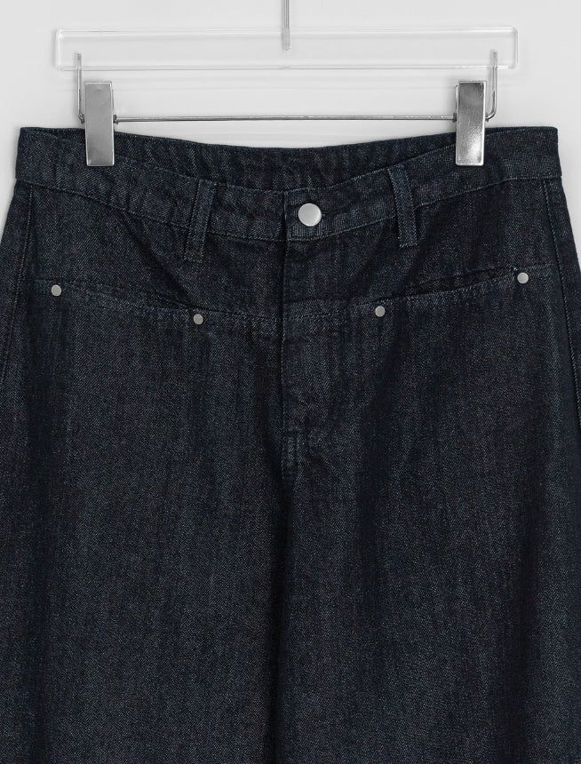 Sankyu Raw Denim Wide Pants