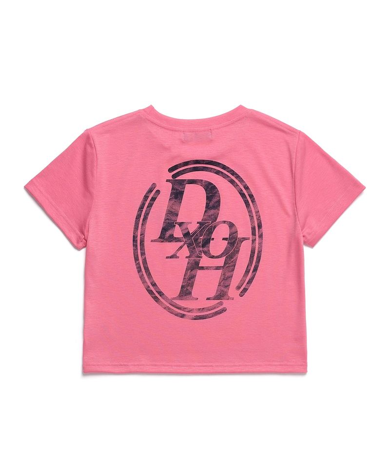 DOUBLE LINE STACK LOGO CROP T-SHIRTS