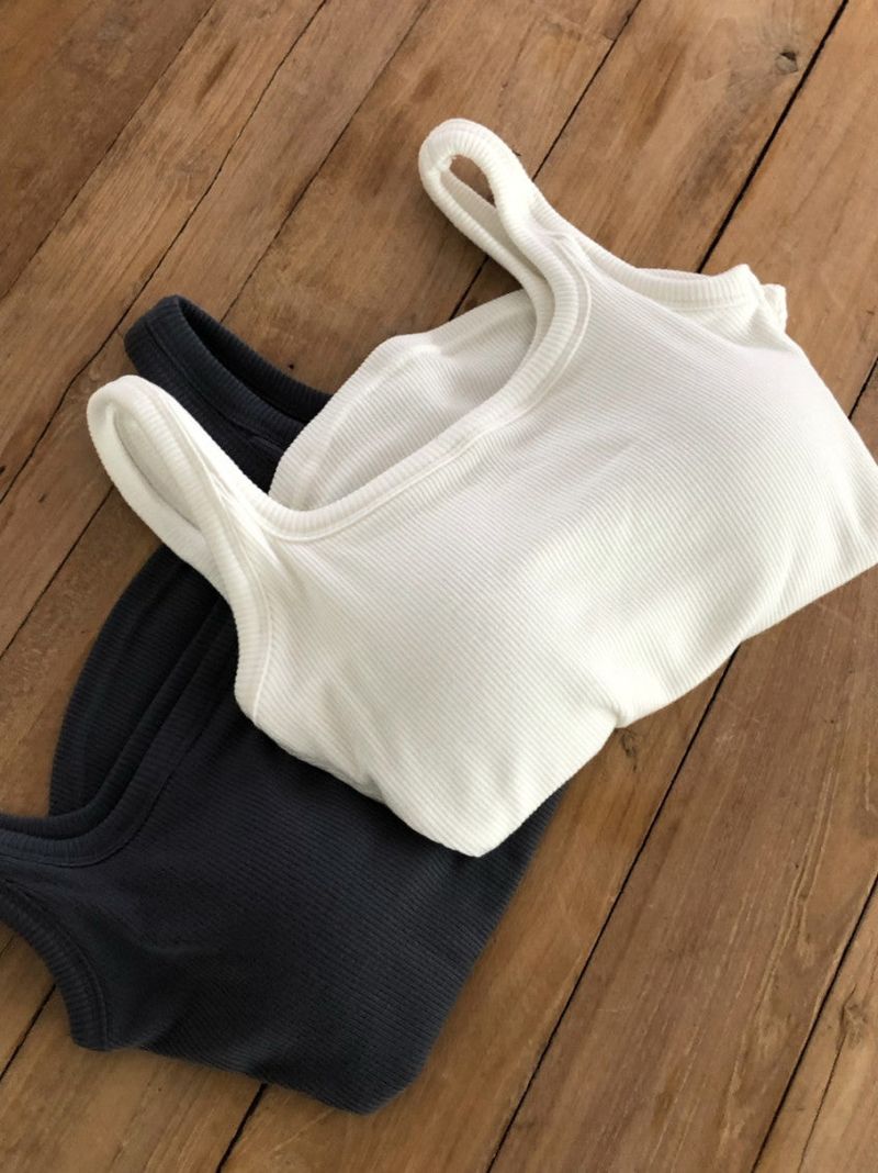 Pinter Ribbed Padded Tank Top