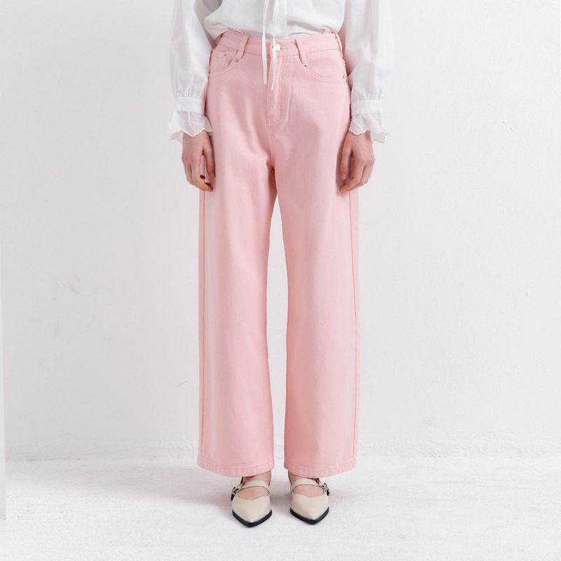 Over-dyeing Relax Pants Pink