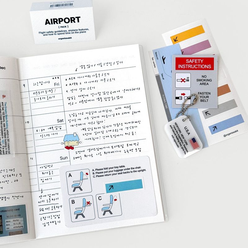 oab airport pack / scrap sticker set