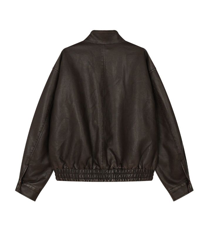 Tonyed Hook Washed Leather Jumper