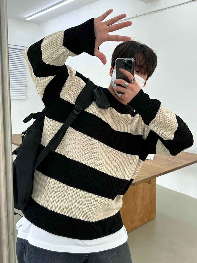 [BEST]CANDY DAILY DANGARA ROUND KNIT(8COLOR)