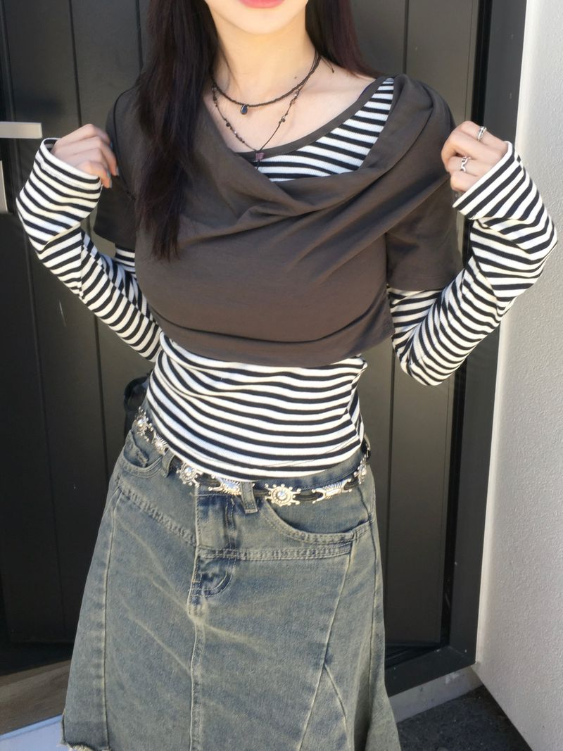 Draped Layered T-Shirt (2c)