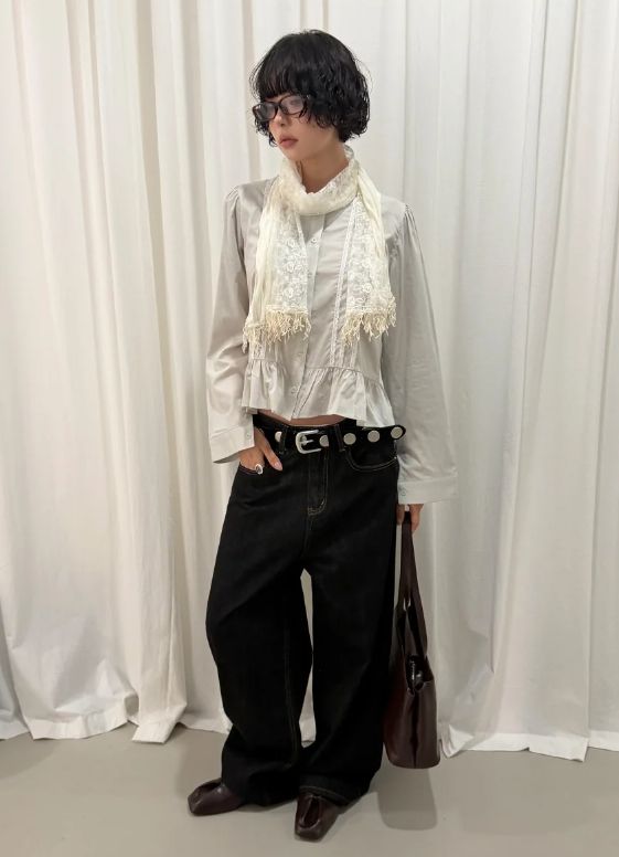 LACE TASSEL FRINGE SCARF