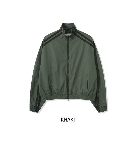 Tudi Diagonal Track Nylon Wind Jumper