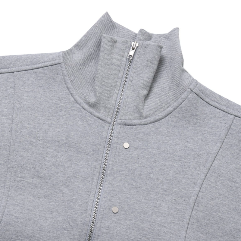 ONE-RIVET CURVED ZIP