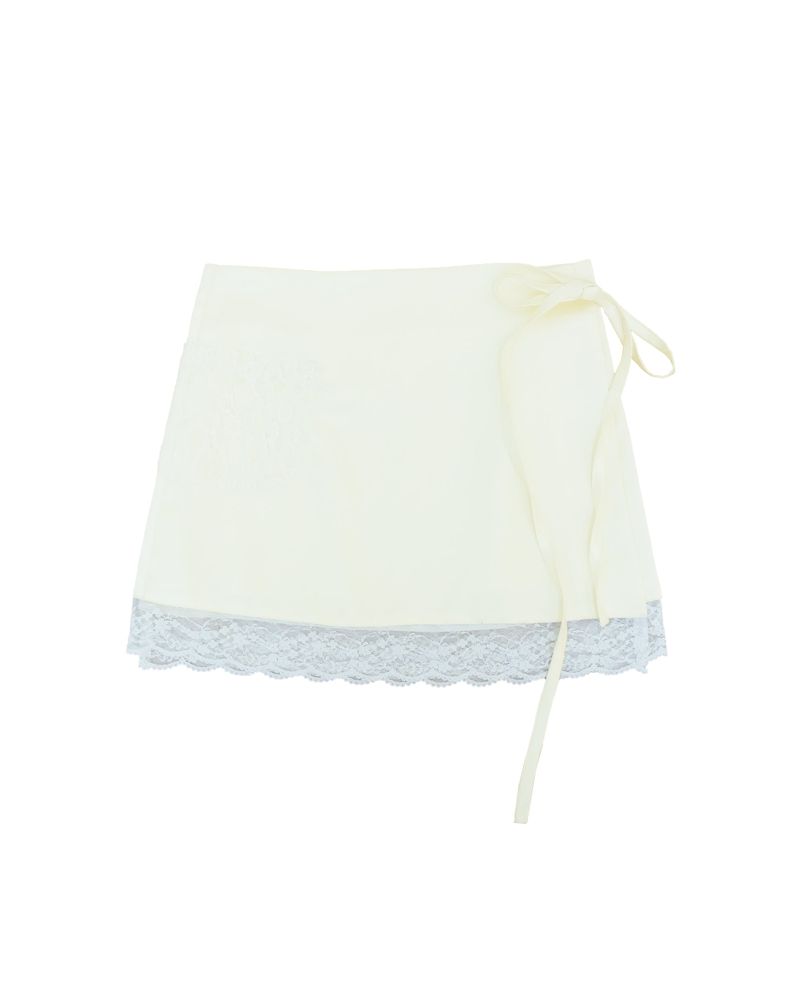 Satin strap sk / cream