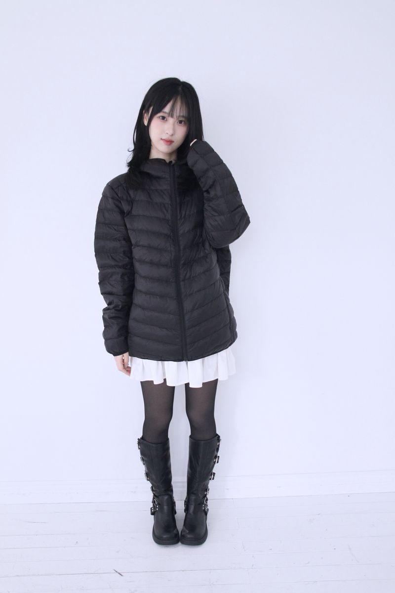 Duck-Down Light Hooded Slim Lightweight Padded (2colors)
