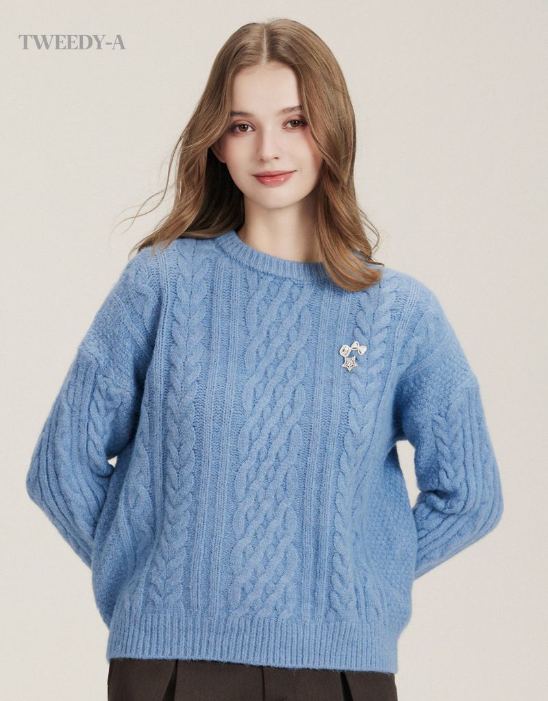 Willie Twisted Pullover Knit Top 4 Colors