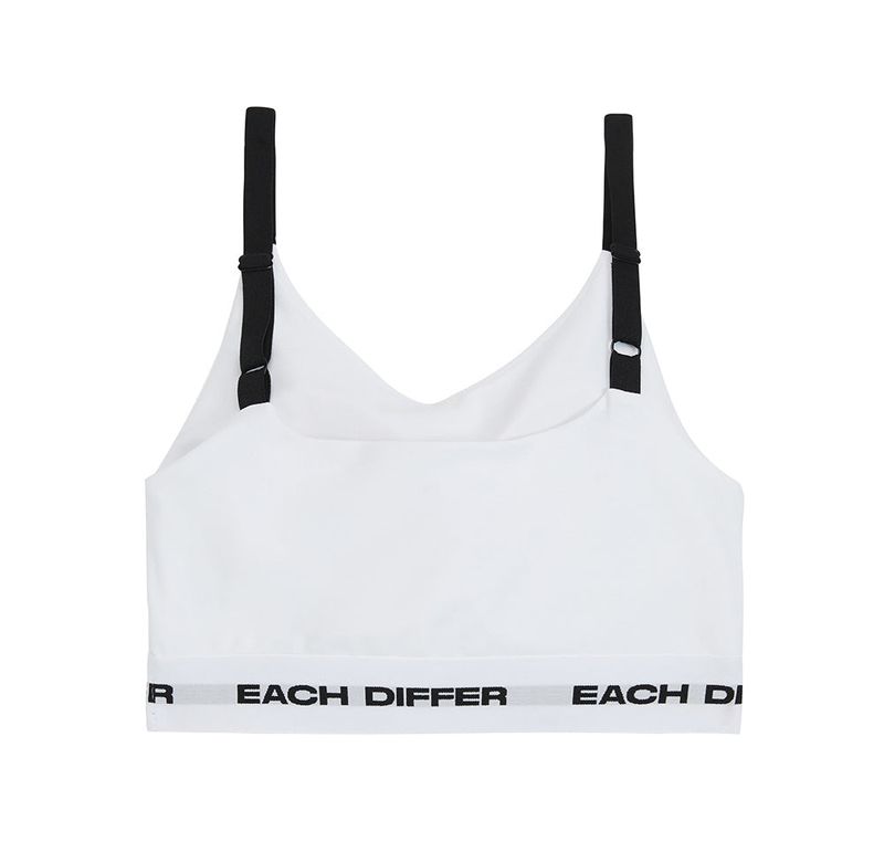 LOGO BAND BRA TOP_WHITE