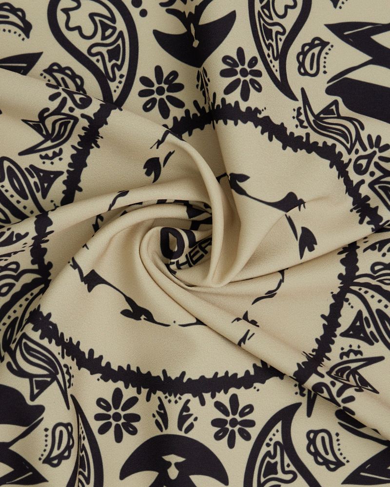 double bandana silk scarf(BL,BE)