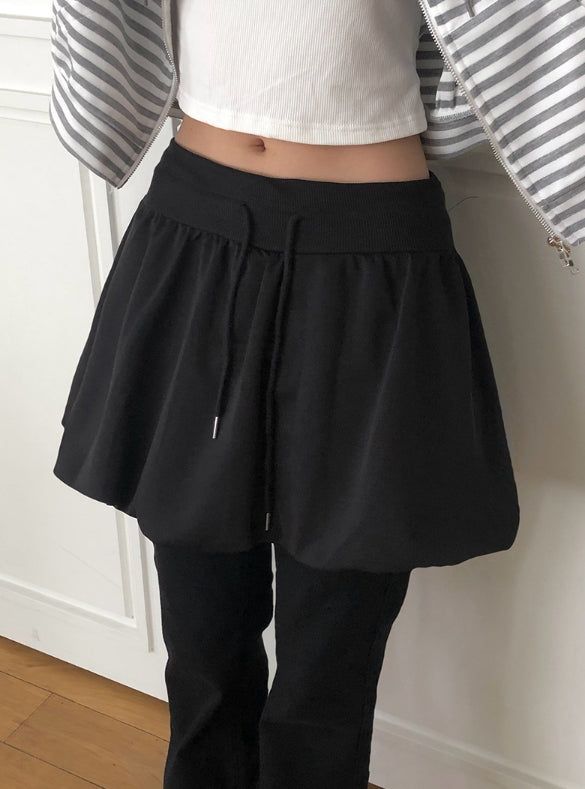 Ina Banding Pumpkin Mini Skirt