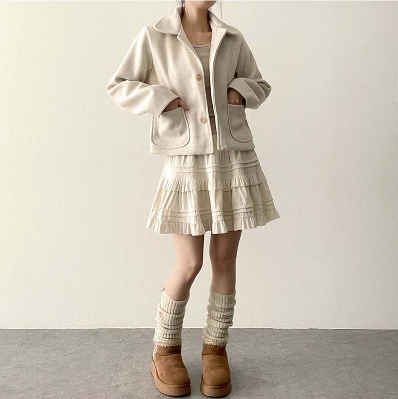 Rein pocket short coat jacket