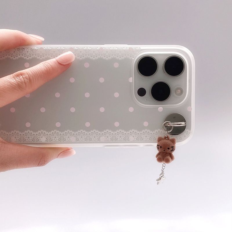 [MADE] LACE DOT VEIL PHONE CASE (soft jelly)