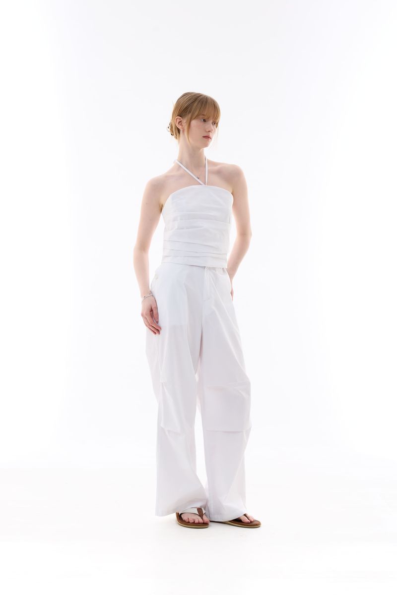 MELLIFLUOUS STRING TUBE TOP / WHITE