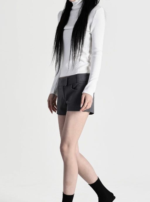 Basic mohair turtle knit