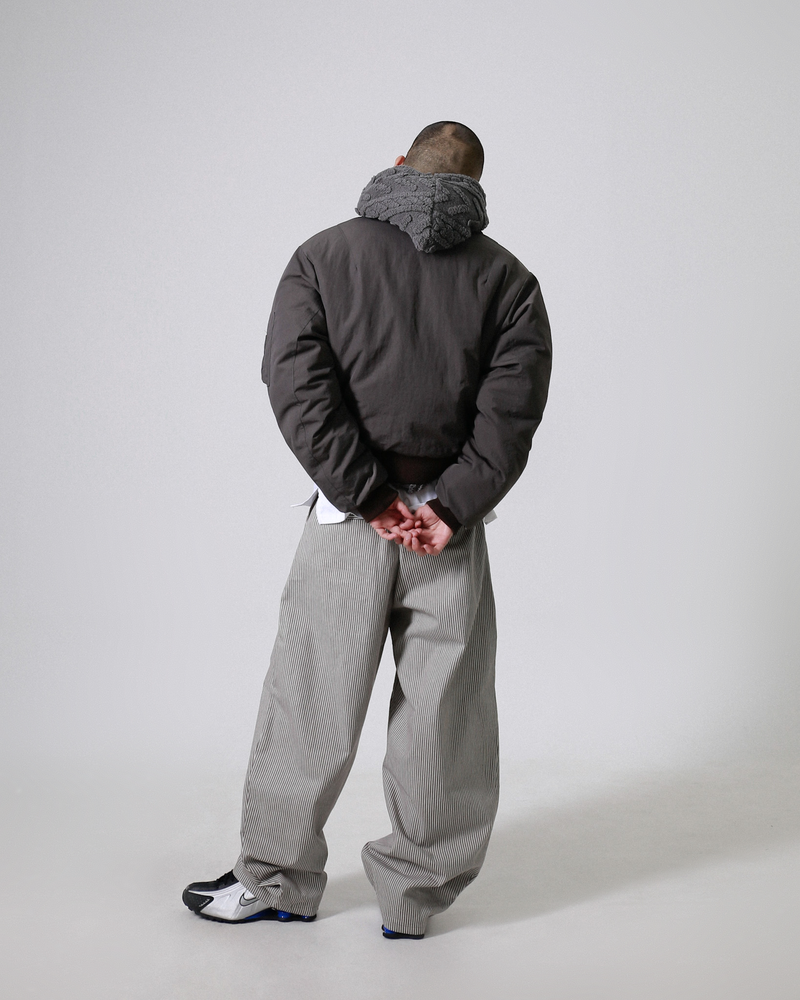 Curved stripe pants (Unisex)