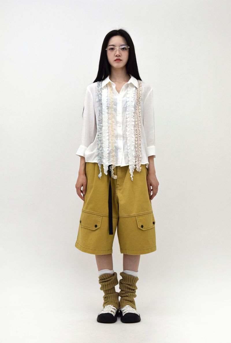 Berry Frill Blouse