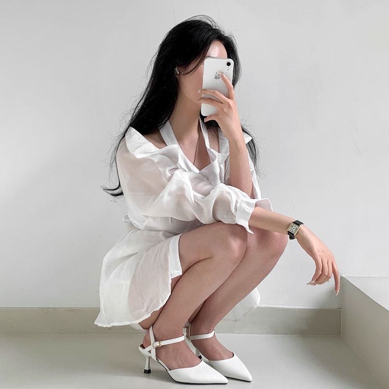 Pure Halter Off Shoulder Blouse + Shorts