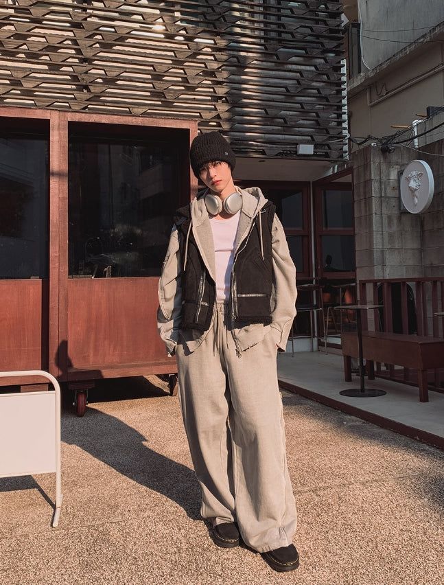 Kale Rail Pigment Wide Pants